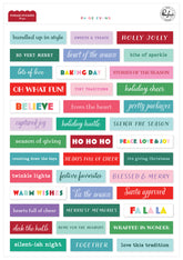 Very Merry Christmas: Phrase Stickers
